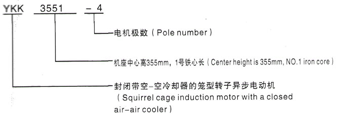 YKK系列(H355-1000)高压YKK5601-6三相异步电机西安泰富西玛电机型号说明